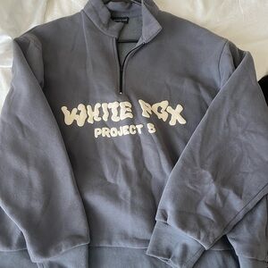 White fox quarter zip